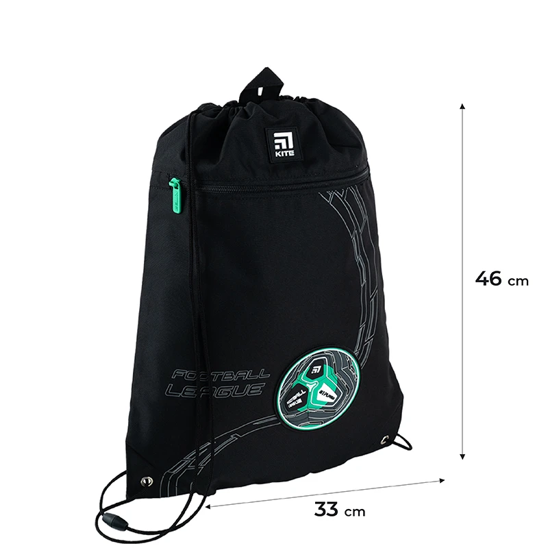 Набор рюкзак + пенал + сумка для обуви Kite 555S Football, SET_K24-555S-9 16