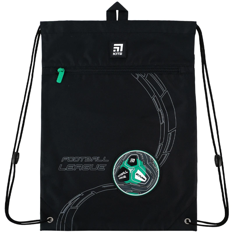 Набор рюкзак + пенал + сумка для обуви Kite 555S Football, SET_K24-555S-9 17