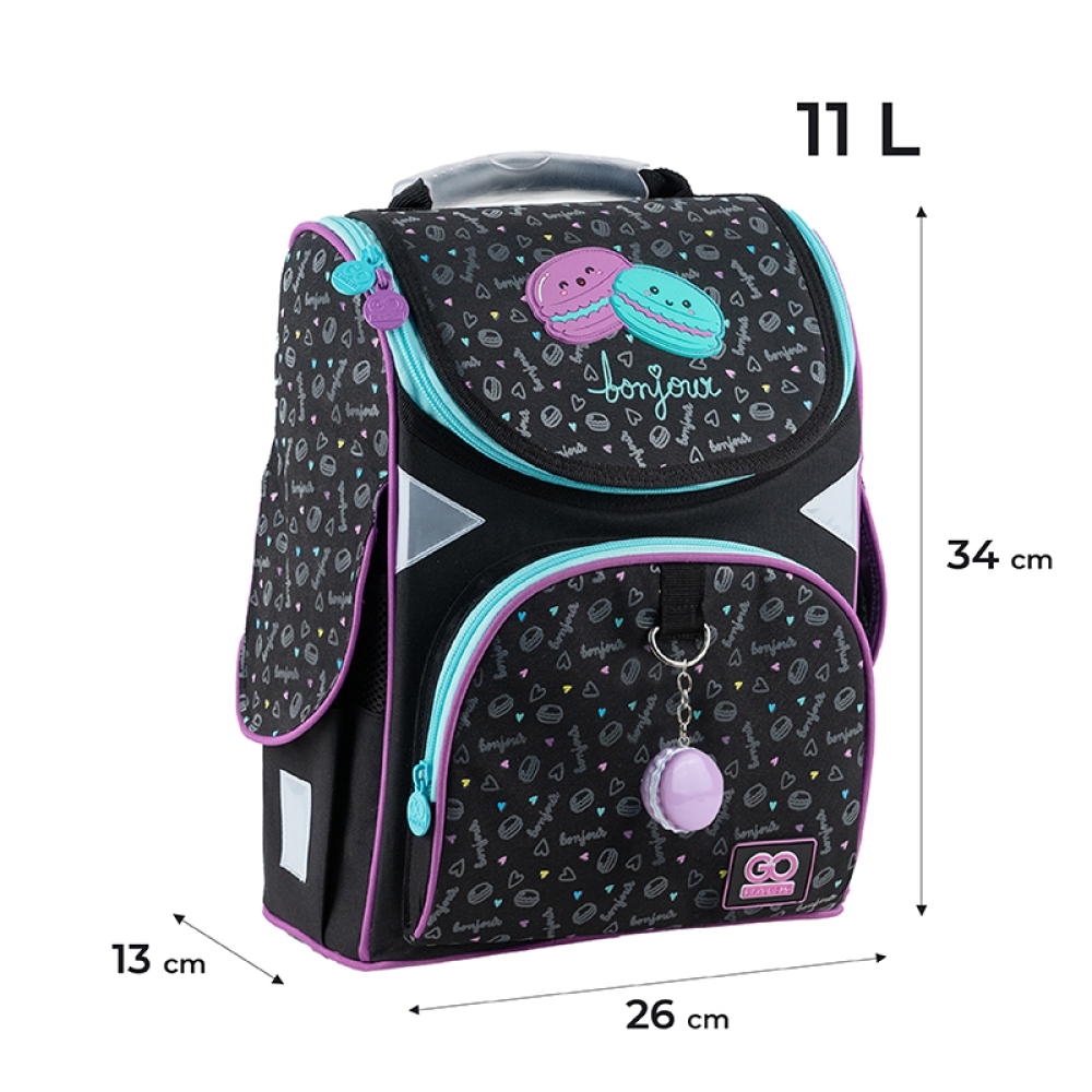 Рюкзак GoPack Education каркасний 5001S-3 Lovely Macarons, GO24-5001S-3 3