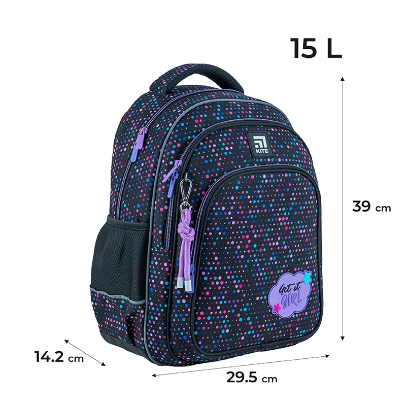 Набор рюкзак + пенал + сумка для обуви Kite 763S Get It Girl, SET_K24-763M-2 2