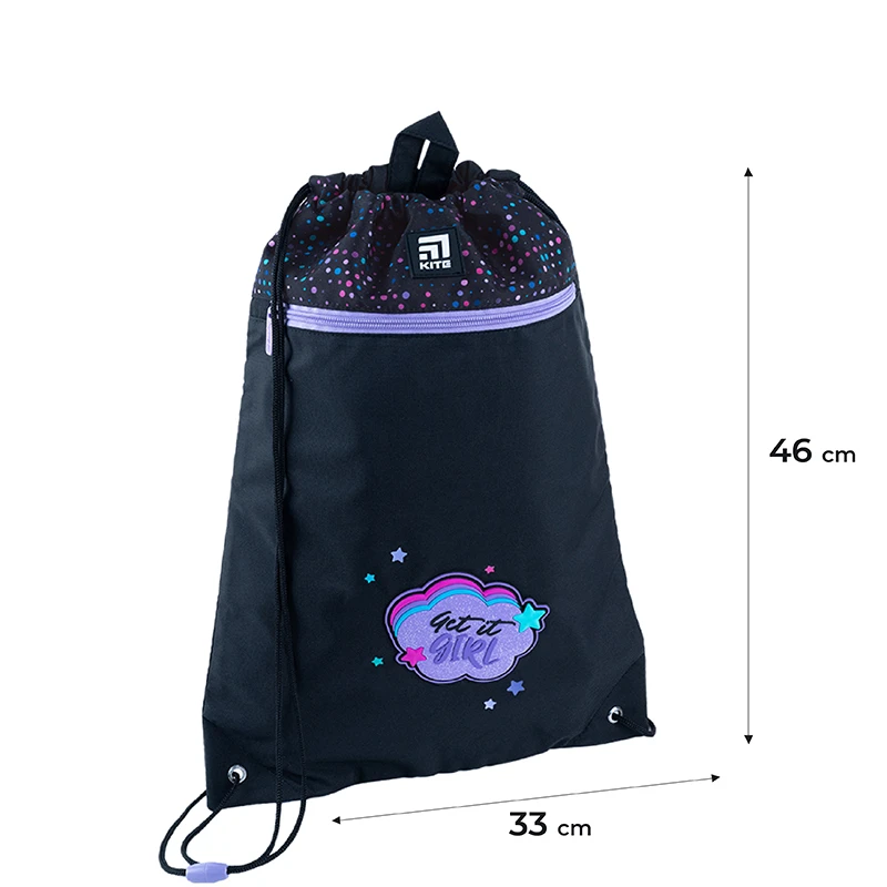 Набор рюкзак + пенал + сумка для обуви Kite 763S Get It Girl, SET_K24-763M-2 21