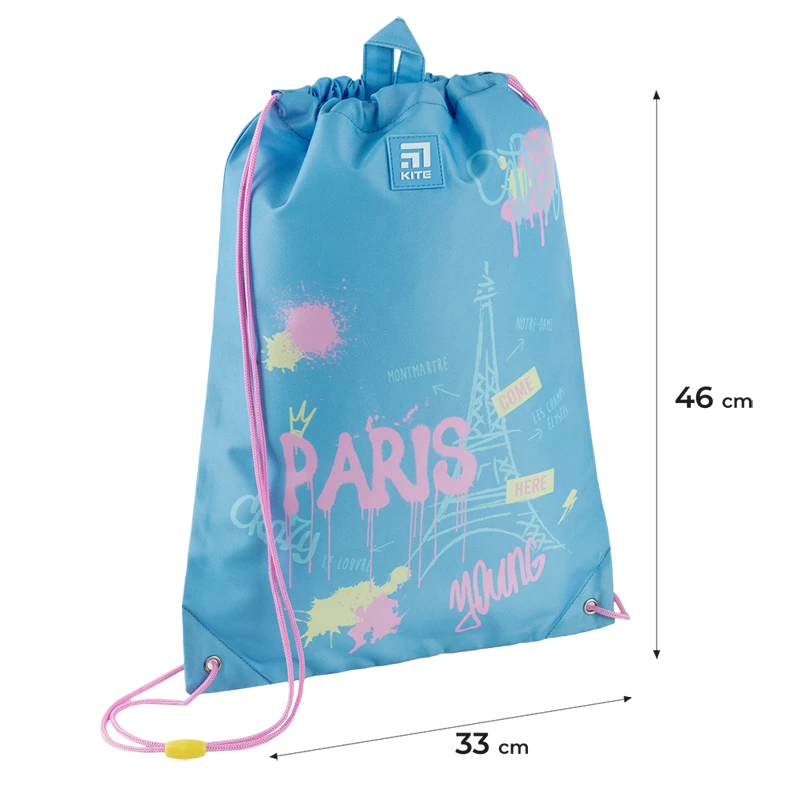 Набор рюкзак + пенал + сумка для обуви Kite 763S In Paris, SET_K24-763M-1 19