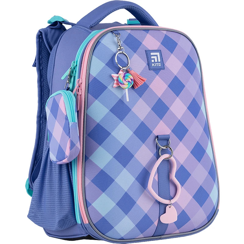 Набір рюкзак + пенал +сумка для вз. Kite 531M Purple Chequer, SET_K24-531M-2 4