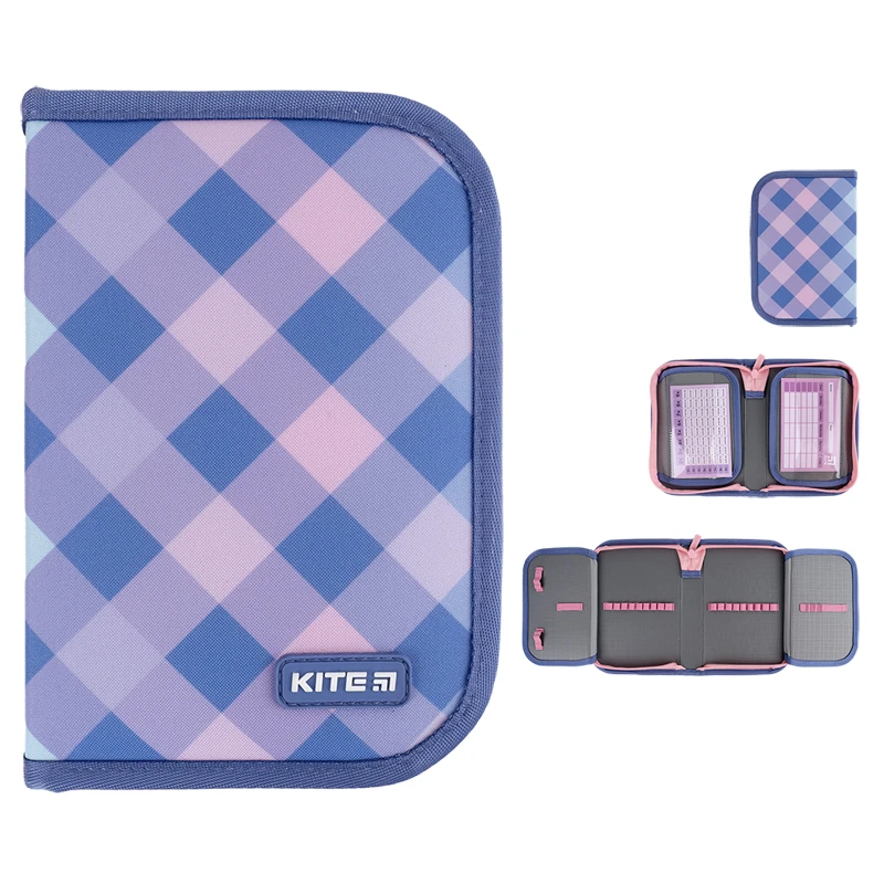 Набір рюкзак + пенал +сумка для вз. Kite 531M Purple Chequer, SET_K24-531M-2 21
