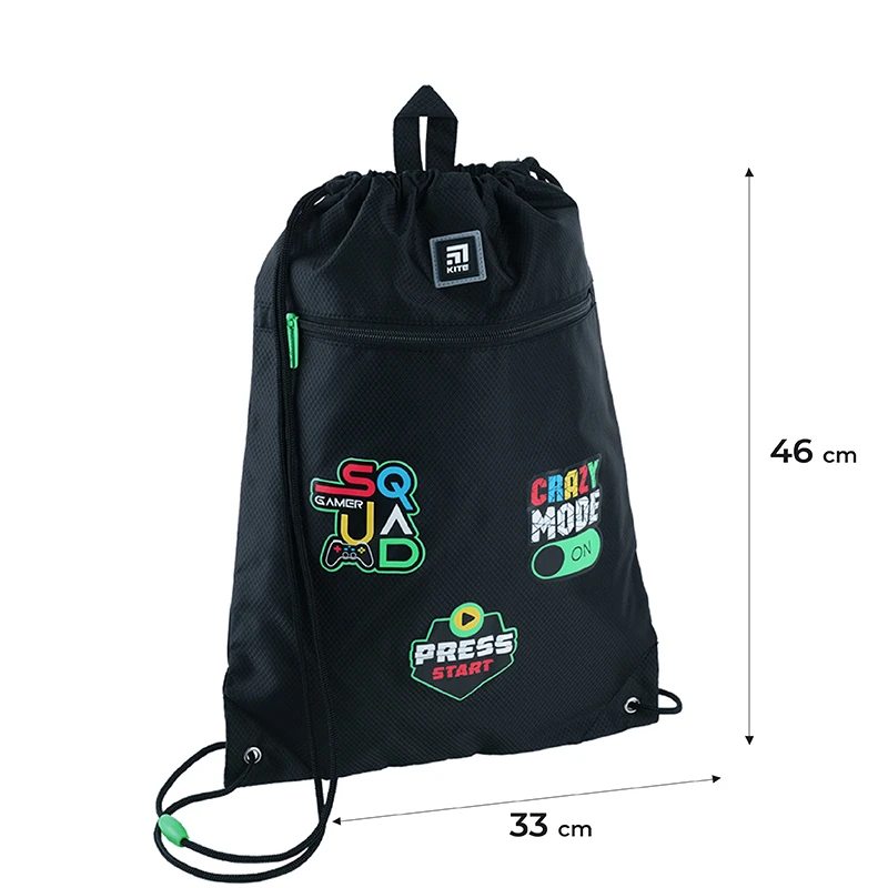 Набор рюкзак + пенал + сумка для обуви Kite 702M SQUAD, SET_K24-702M-3 22