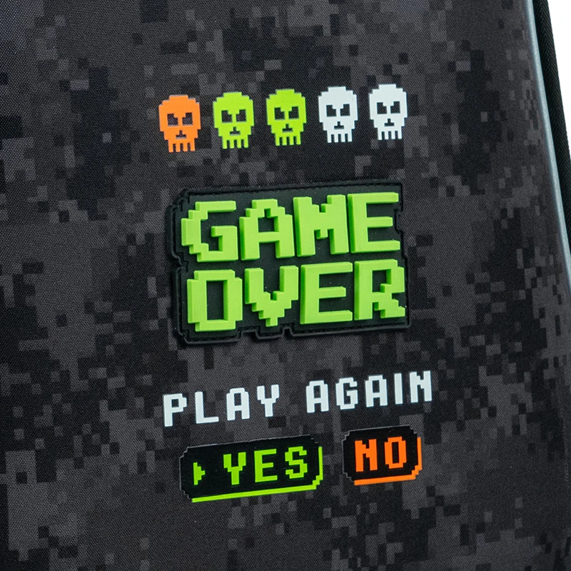 Набір рюкзак + пенал+ сумка для взуття +гам. Kite 531M Game Over, SET_K24-531M-6 14