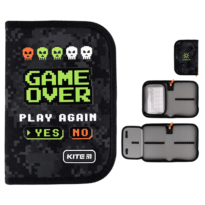 Набір рюкзак + пенал+ сумка для взуття +гам. Kite 531M Game Over, SET_K24-531M-6 20