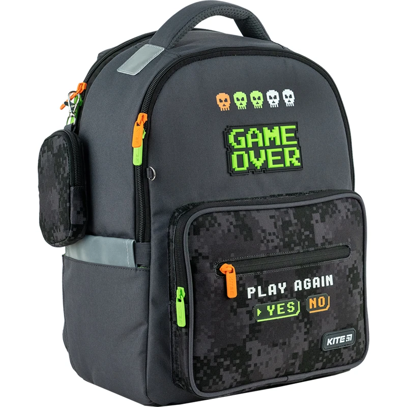 Набір рюкзак + пенал+ сумка для взуття+ Kite 770M Game Over, SET_K24-770M-4 4