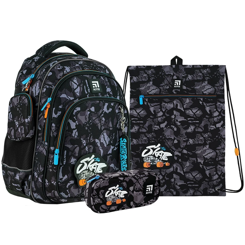 Набор рюкзак + пенал + сумка для обуви Kite 763S Skate, SET_K24-763M-4