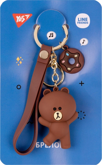 Брелок "Line Friends" Brown,YES 1