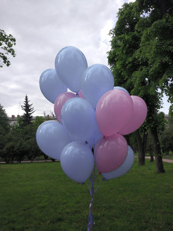 Кулька повітряна латексна 30 см (100) макарун сірий, IDEA7-DL-023 3