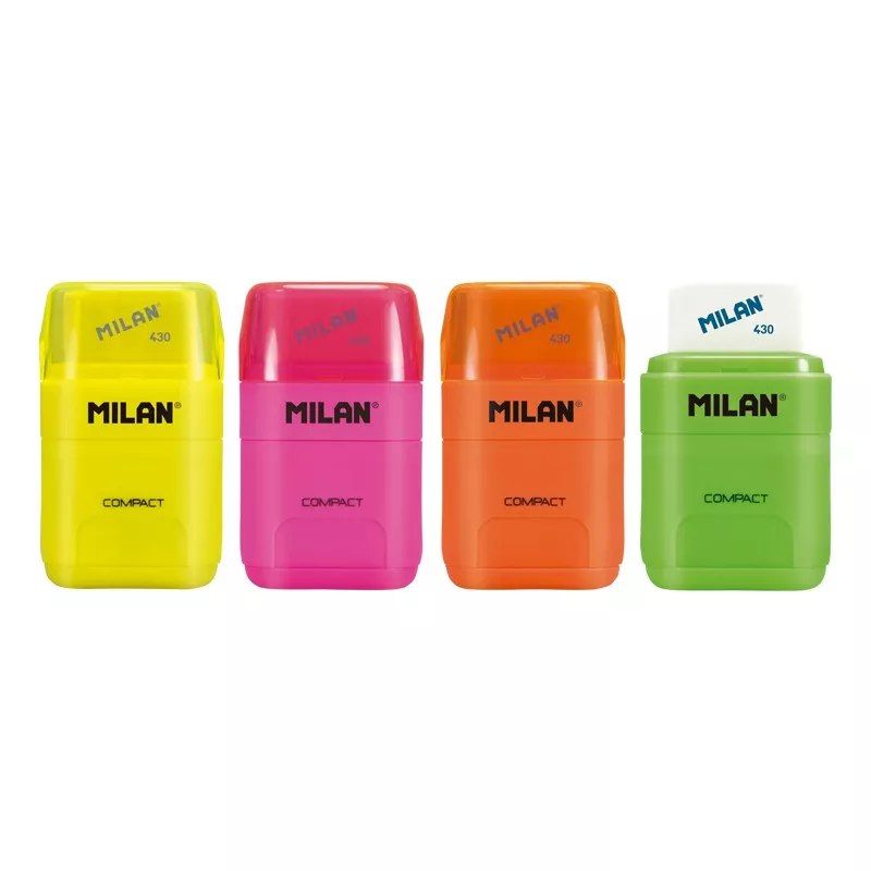 Ластик + точилка "Compact Fluo", Milan, ml.4719116
