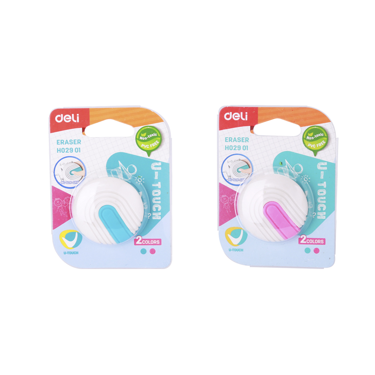 Гумка Deli EH02901 бiл. круглий з держ. D45 U-Touch (78185) 1