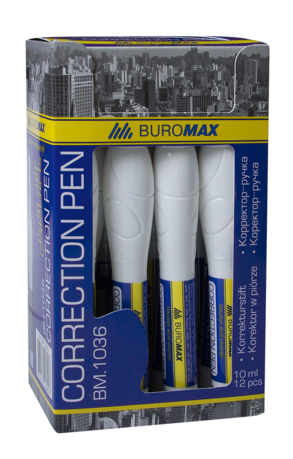 Коректор-ручка 10 мл, металевий накінечник Buromax BM.1036 1