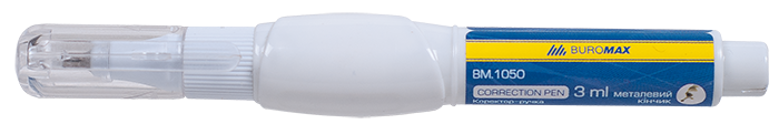 Коректор-ручка 3 мл, металевий накінечник Buromax BM.1050