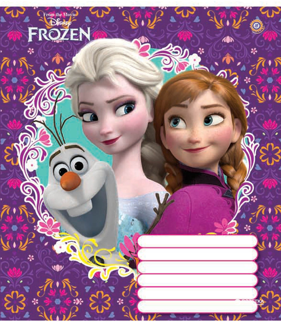 Зошит 12 лін. ЗУ Frozen Portrait -17 (3006) 3