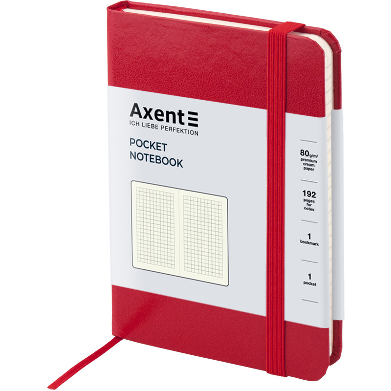 Книга записна Partner 96кл. 95*140 червона, 8301-03-А 1