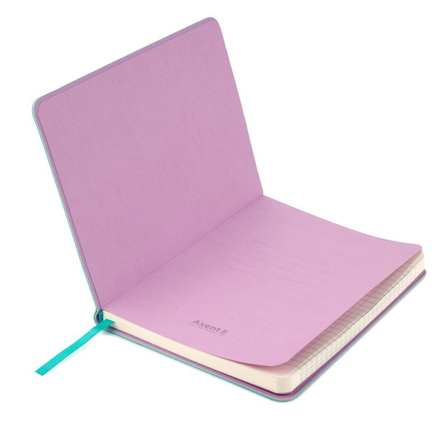 Книга записна Partner Soft Mini Bloom 80кл. 115*160 аквамарин, 8302-18-A 3