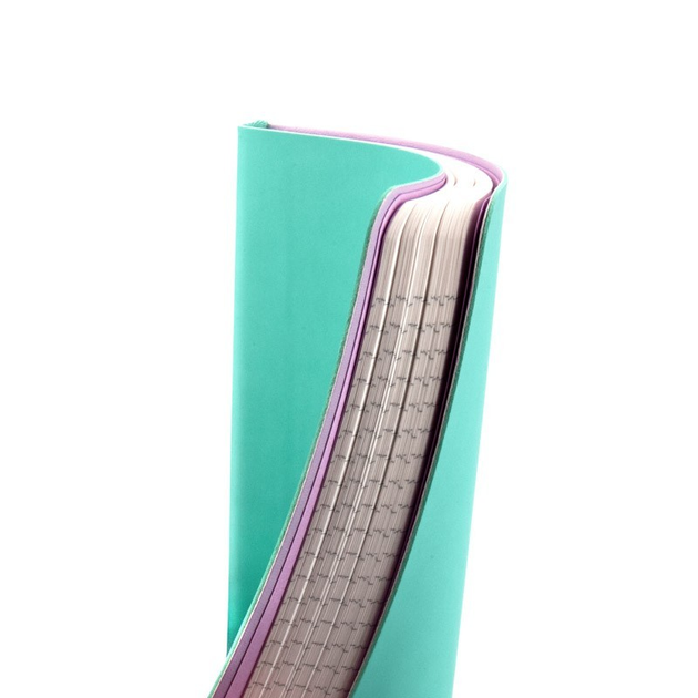 Книга записна Partner Soft Mini Bloom 80кл. 115*160 аквамарин, 8302-18-A 5