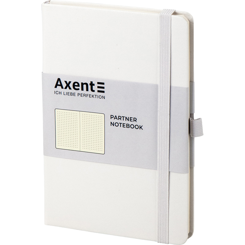 Книга записна Partner 96 арк. 125*195, крап., біла, 8306-21-A 1