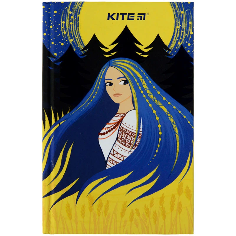 Книга записна,  тверда обкл. А6, 80 арк. кл., Українка, K22-199-4