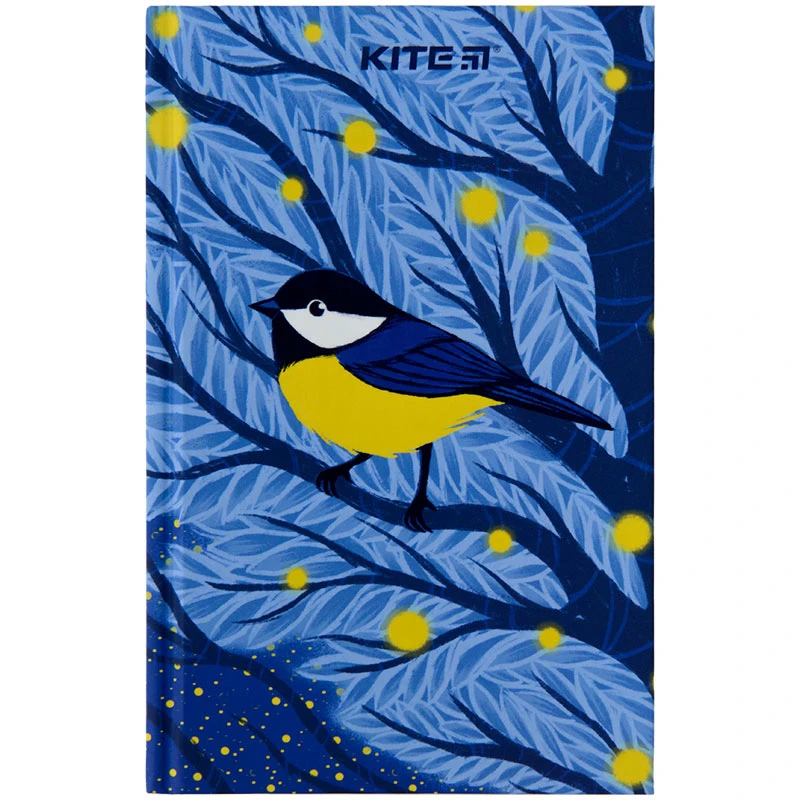 Книга записна, тверда обкл. А6, 80 арк. кл., Синиця, K22-199-3