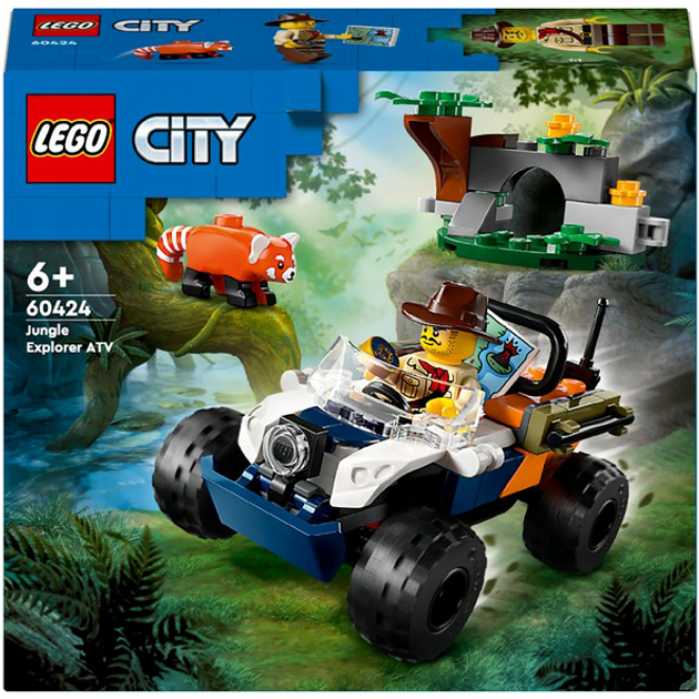 Конструктор Lego "Квадроцикл для исследования джунглей "Миссия Красной панды", 60424