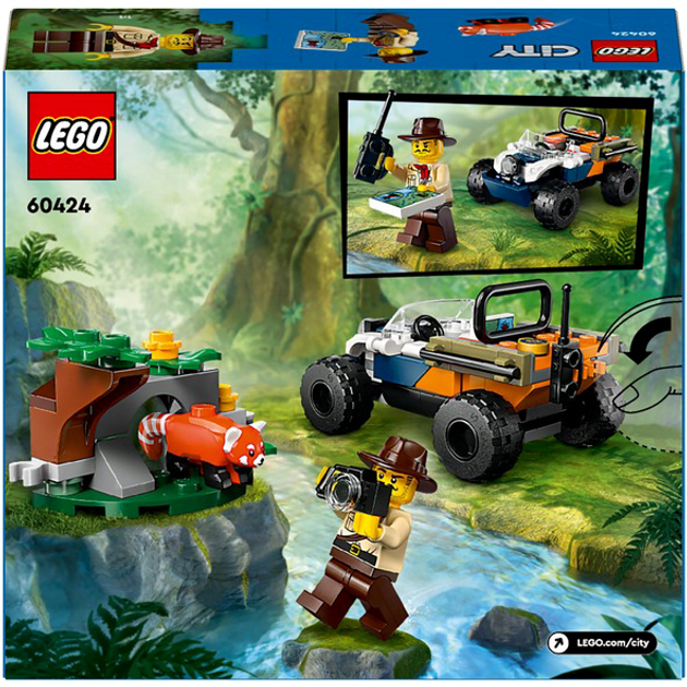 Конструктор Lego "Квадроцикл для исследования джунглей "Миссия Красной панды", 60424 1