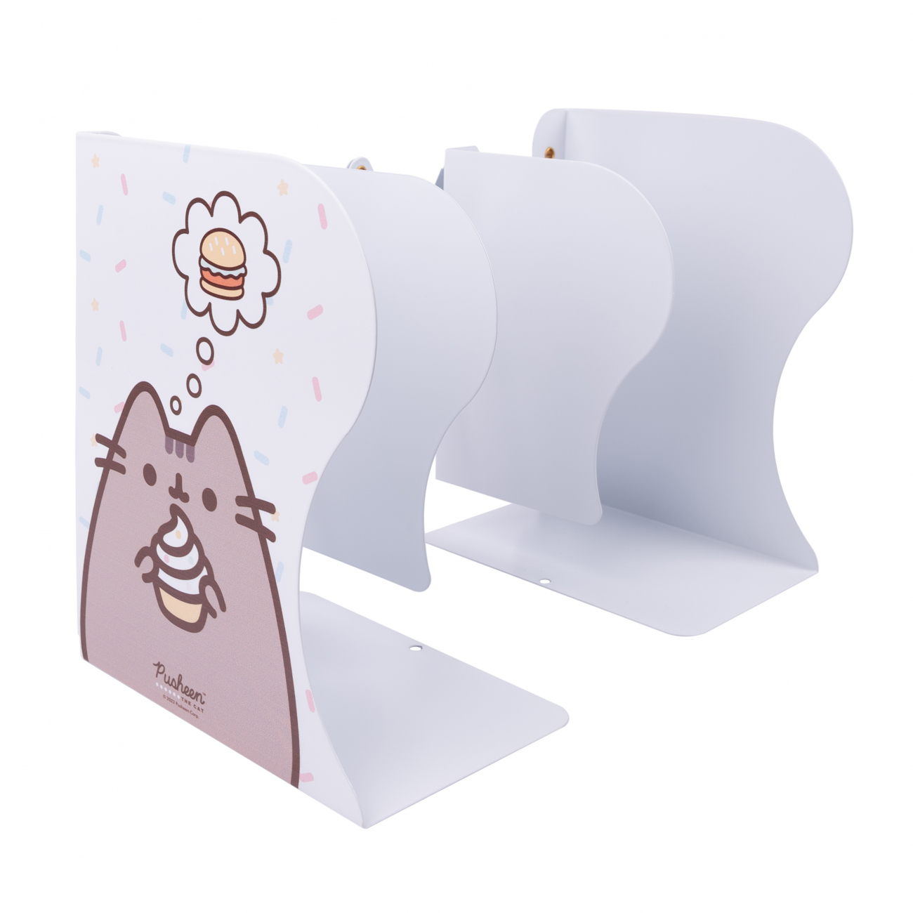 Підставка для книг YES металева, розсувна "Pusheen", 470473
