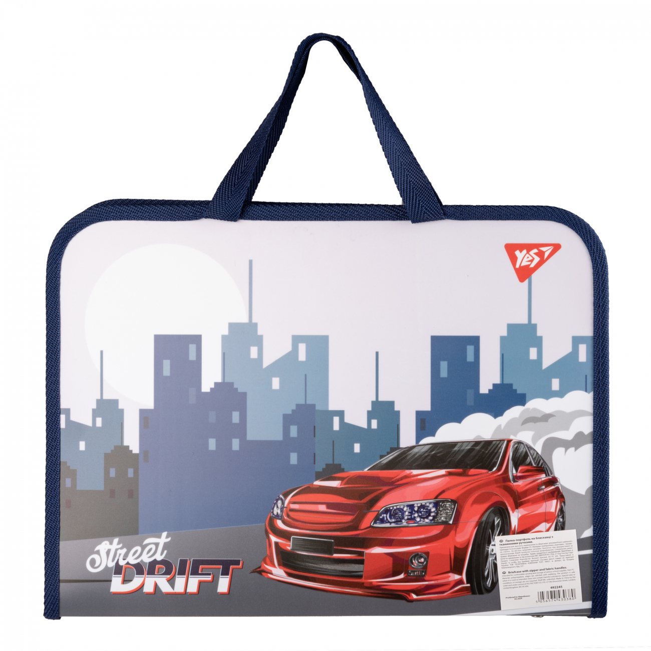 Папка-портфель FC на молнии с тканевыми ручками "Drift Attack", 492245 Yes 3