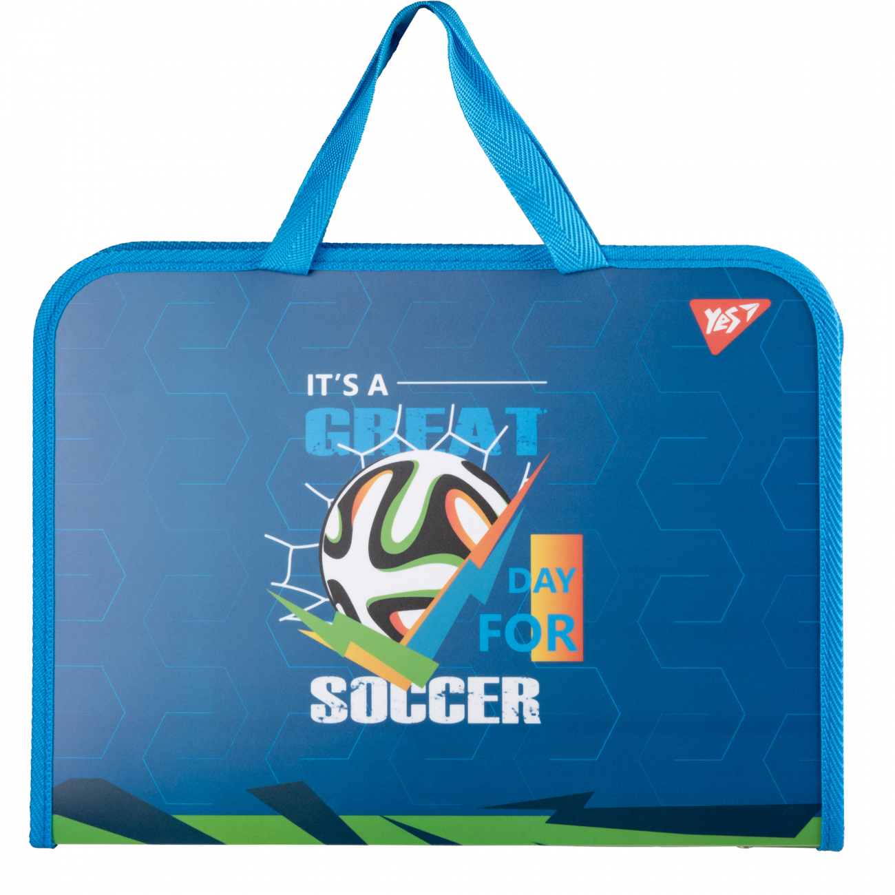 Папка-портфель FC на молнии с тканевыми ручками "Football", 492241 Yes