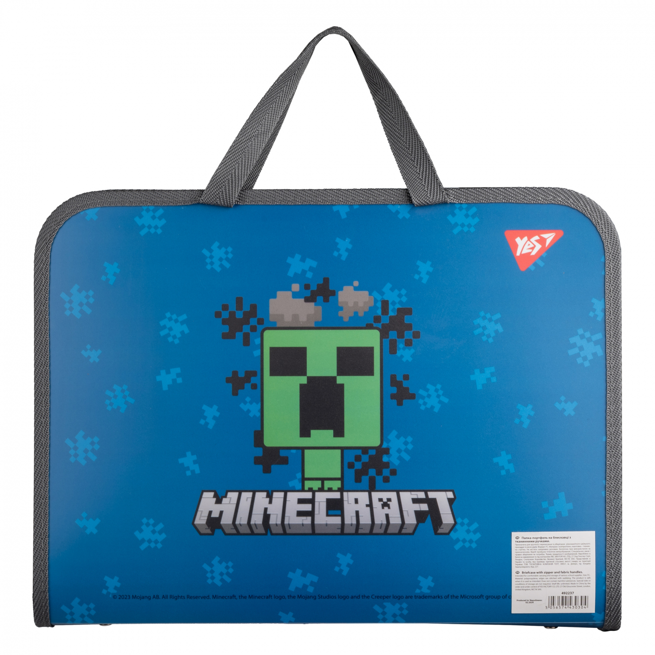Папка-портфель FC на молнии с тканевыми ручками "Minecraft. Alex", 492237 Yes 3