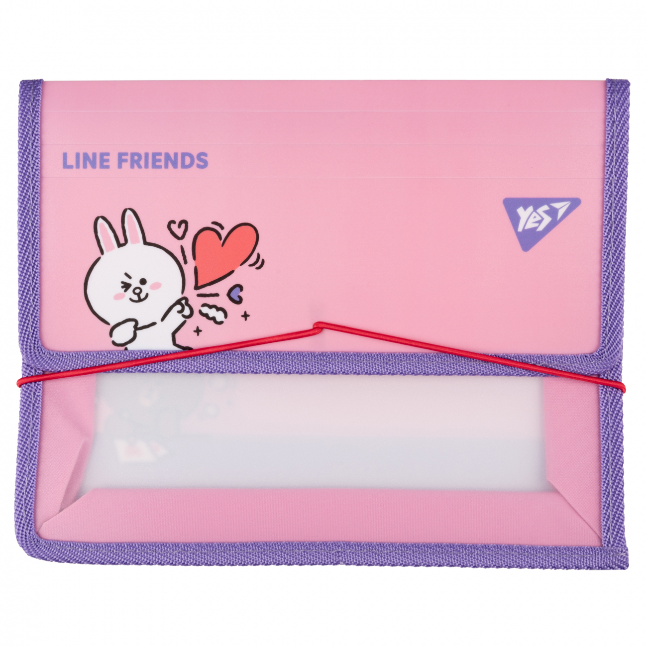 Папка для зошитів  пласт. на резинці В5 "Line Friends. Cony", 492210 Yes