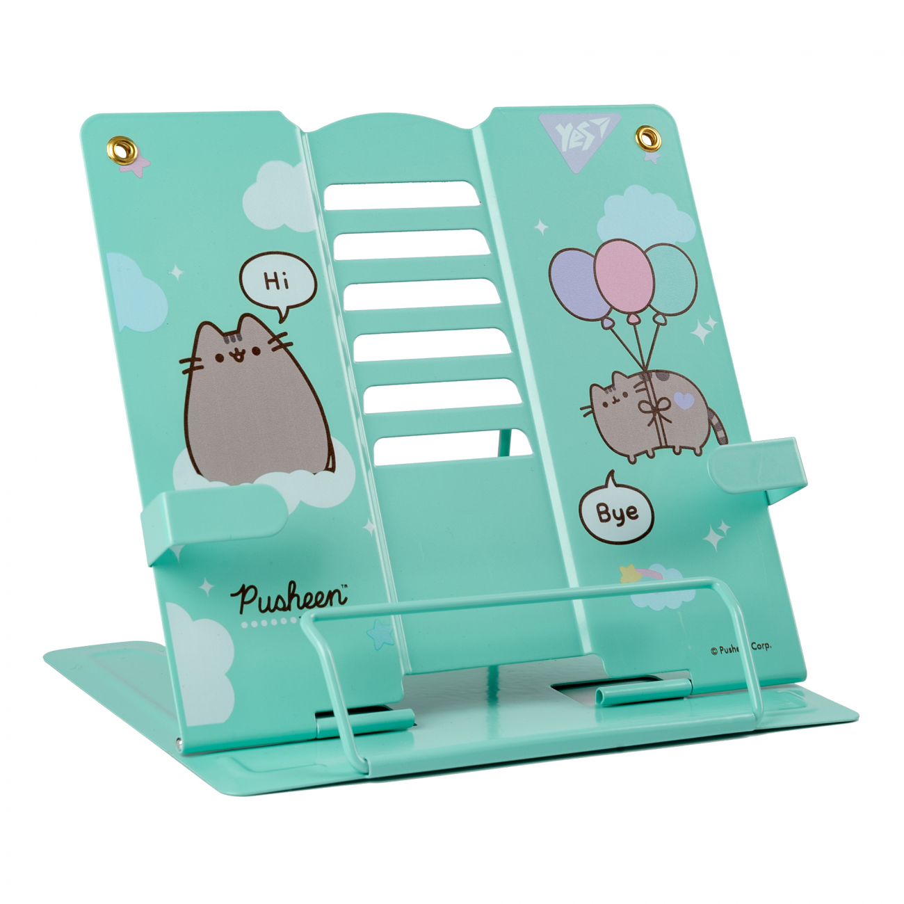 Підставка для книг з додатковими фіксаторами "Pusheen", метал, 470517 Yes