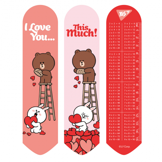 Закладинка 2D "Line Friends hearts", 708136 Yes