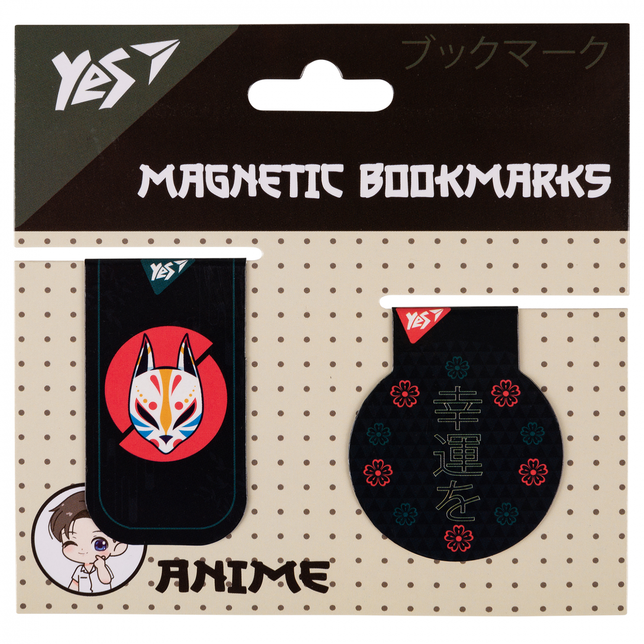 Закладки магнітні "Anime fox", 2шт, 708120 Yes