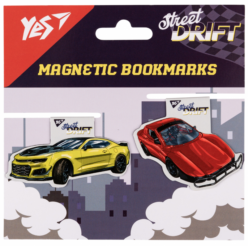 Закладки магнітні "Cool Street drift", 2шт, 708119 Yes 1