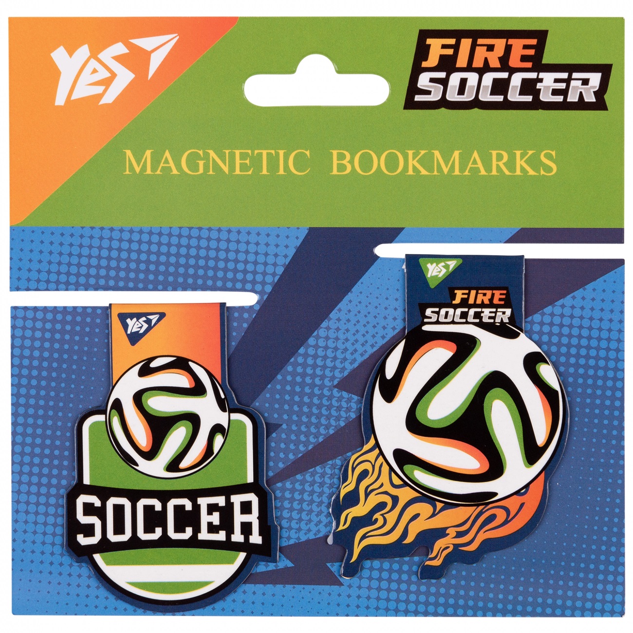 Закладки магнітні "Football", 2шт, 708111 Yes 1