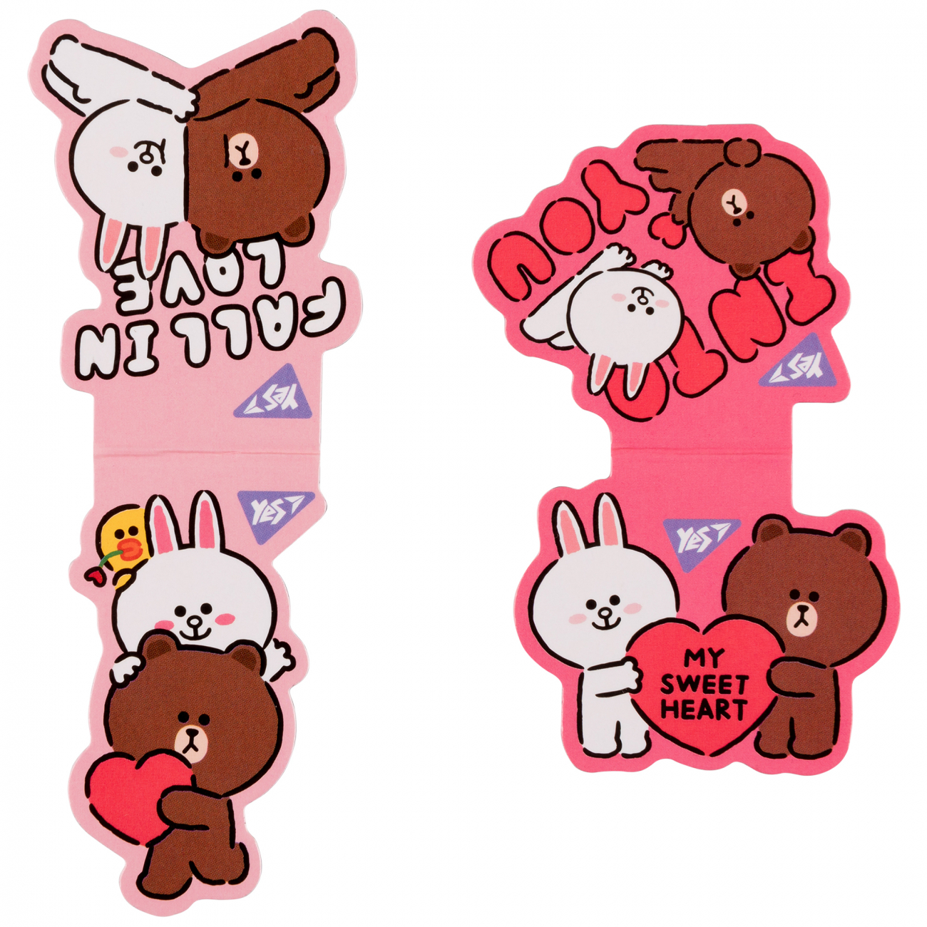 Закладки магнітні "Line Friends Sweet heart", 2шт, 708107 Yes 1