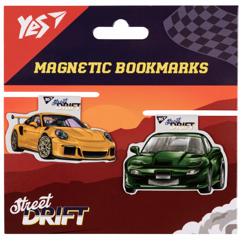 Закладки магнітні "Super Street drift", 2шт, 708118 Yes 1