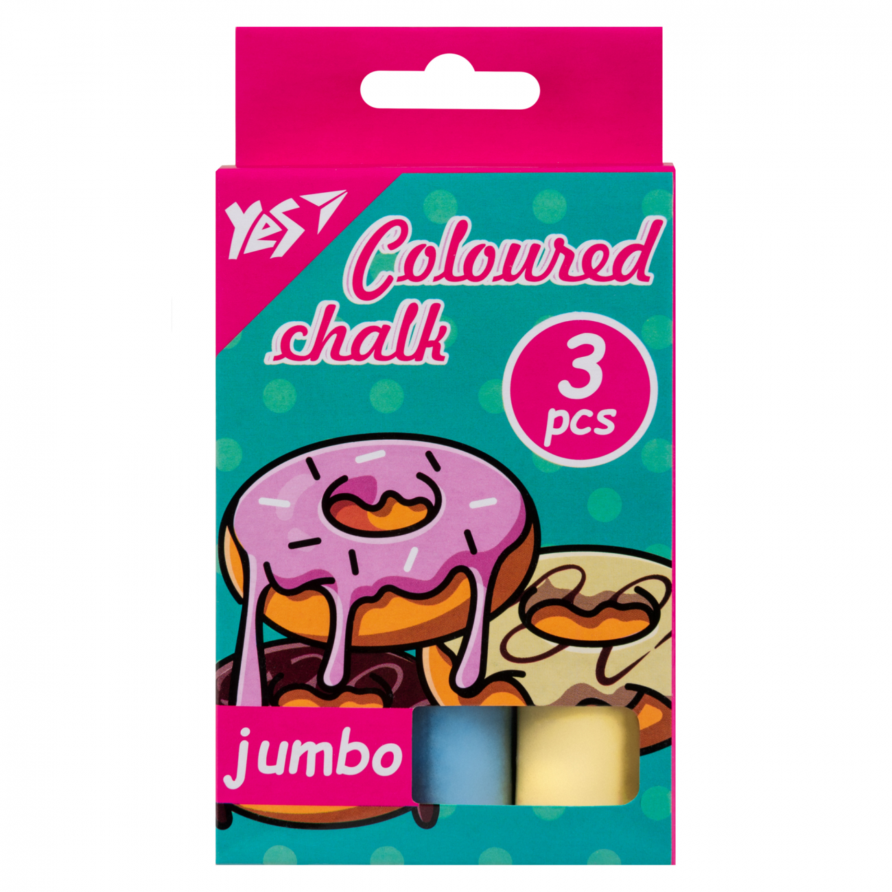 Мел "Sweet Cream" 3 шт., цветной, Jumbo, 400493 Yes
