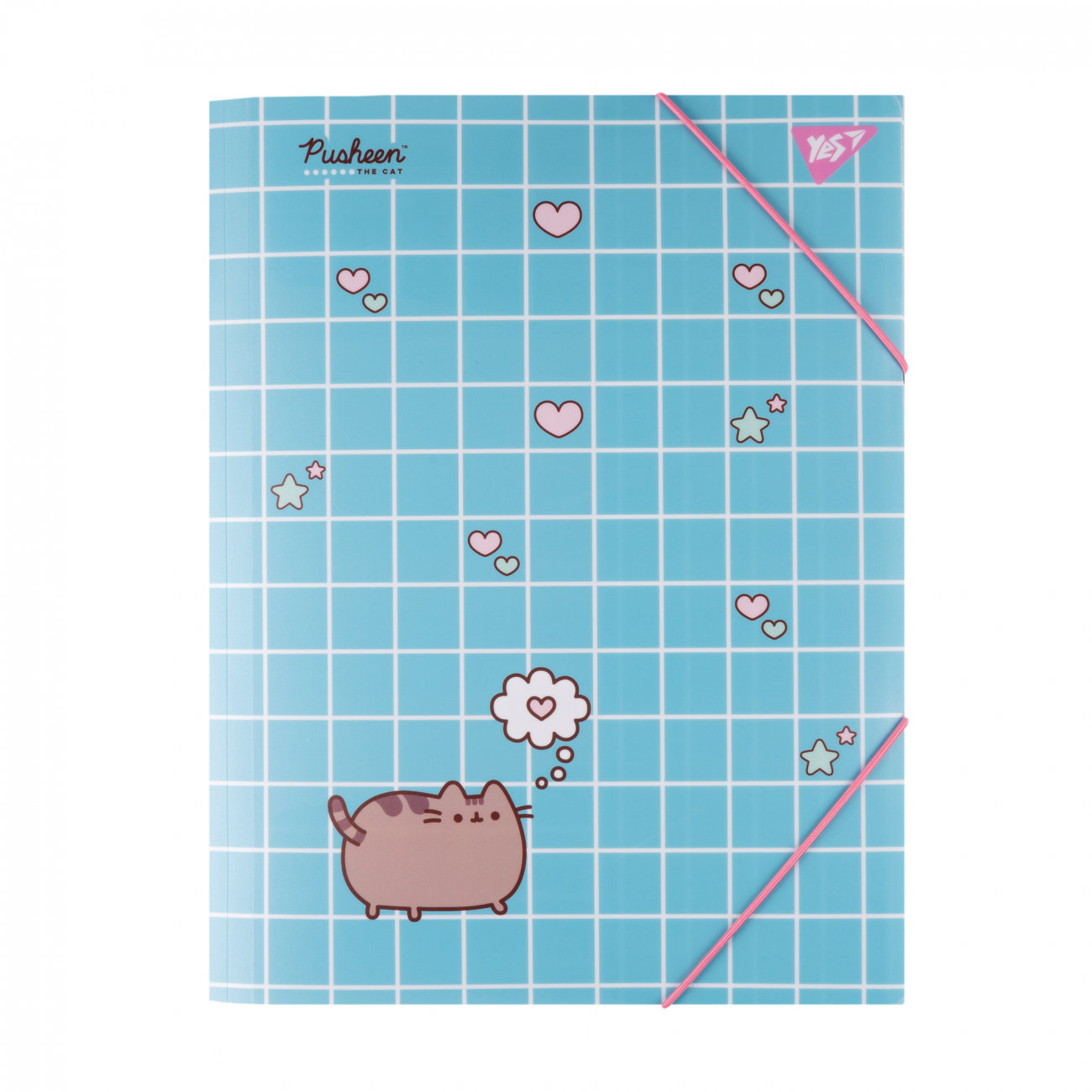 Папка A4 на резинке "Pusheen. Hearts", 492215 Yes