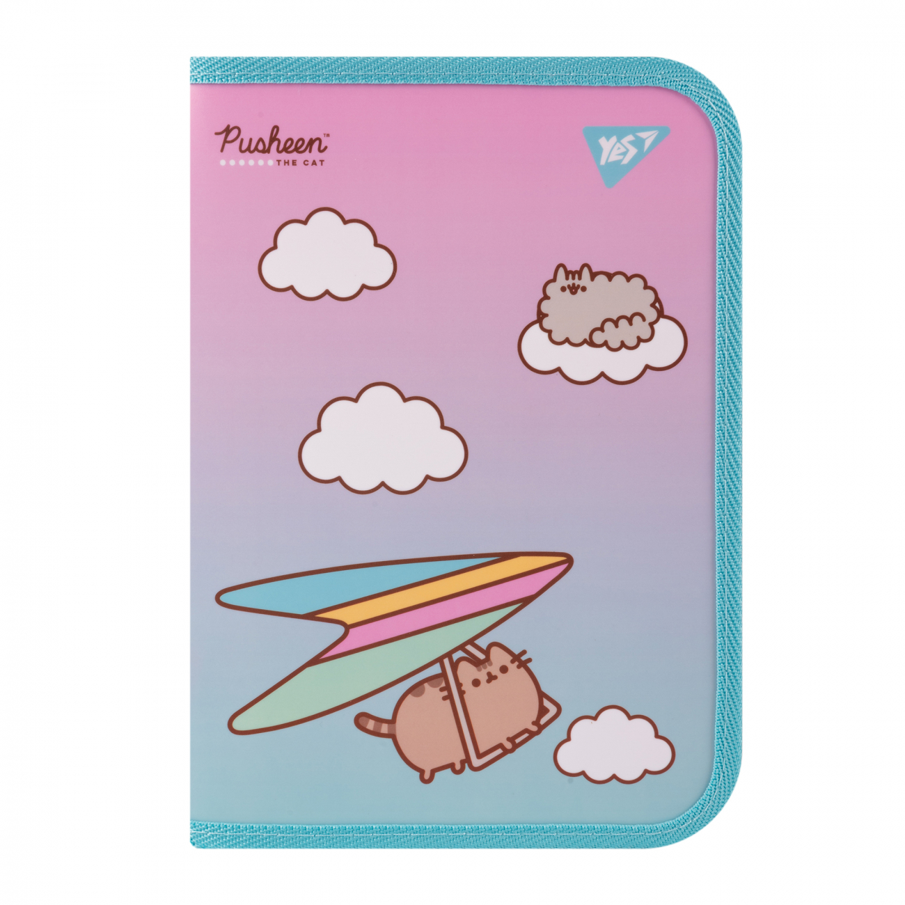Папка для тетрадей пласт. на молнии В5 "Pusheen. Stormy", 492204 Yes