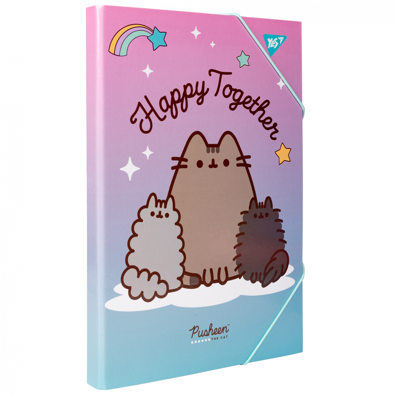 Папка для труда картон А4 "Pusheen", 500236 Yes