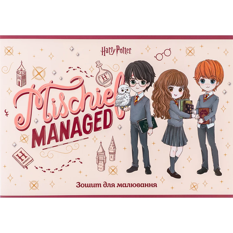 Альбом для рисования 24 л., скоба, cофт тач + УФ лак, HP, HP24-242 2
