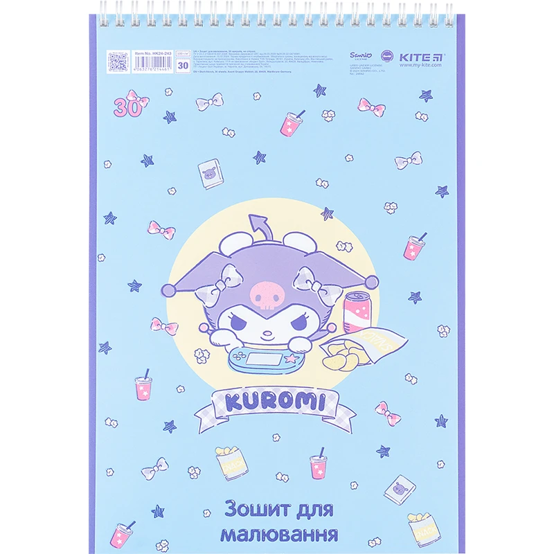 Альбом для рисования 30 л., спир., УФ лак + глитер, HK, HK24-243 5