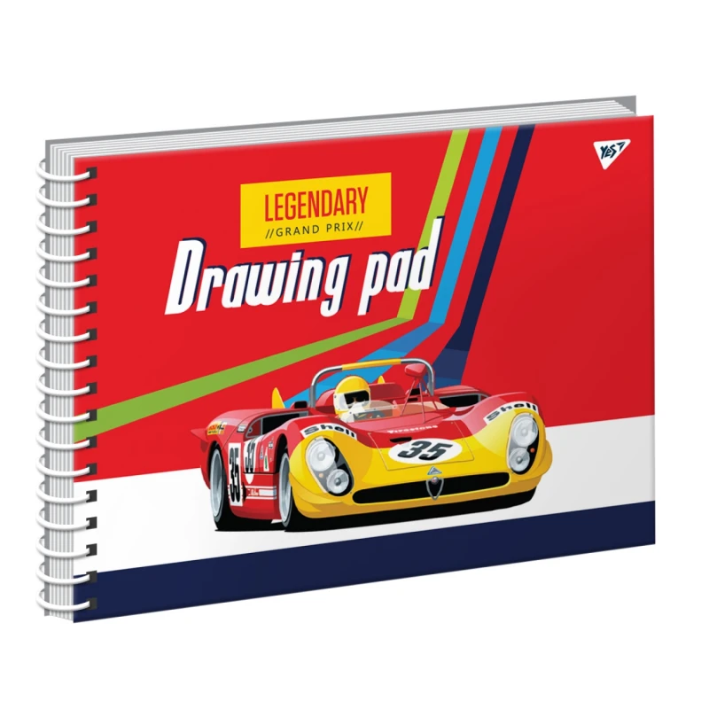 Альбом для рисования А4 20 л./100 "Grand prix" на спирали неон + софт-тач, 130476 Yes 1