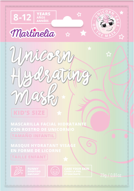 Зволожуюча маска для обличчя "Unicorn", 77010 Martinelia