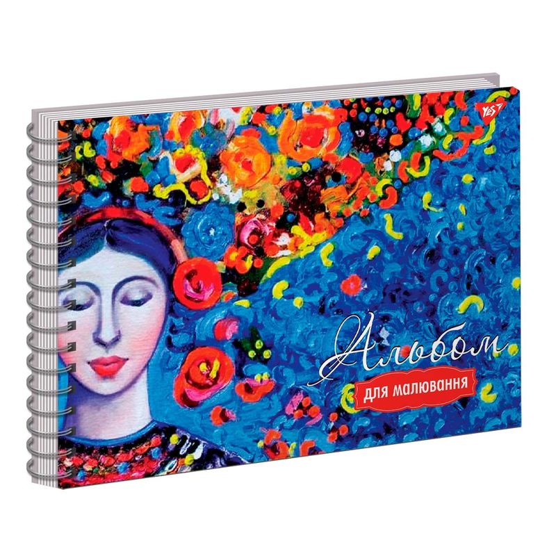Альбом для рисования А4 30 л.100г/м спир. виб.гибрид.лак "Ukraine sunflowers" (3642) 2