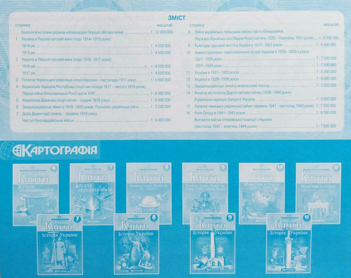 Контурна карта. Історія України 10 кл., 1547 1